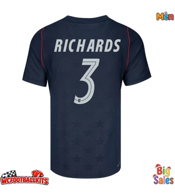 United States Chris Richards #3 Replica Away Stadium Shirt World Cup 2026 Short Sleeve